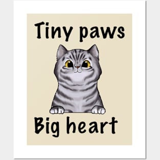 Tiny Paws Big Heart Posters and Art